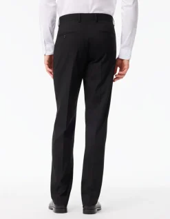 Regular stretch pantalon - zwart