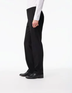 Regular stretch pantalon - zwart