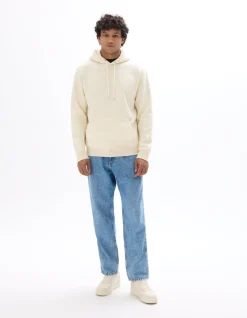 Regular sweatshirt met capuchon van katoenmix - beige
