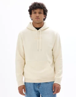 Regular sweatshirt met capuchon van katoenmix - beige