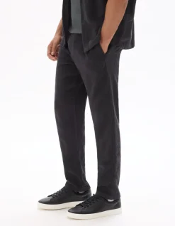 Relaxte broek 100% jacquardkatoen - zwart