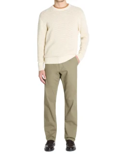 Ronde hals trui 100% katoen - beige