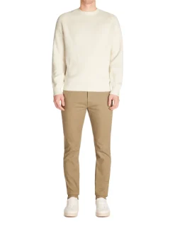 Ronde hals trui 100% katoen - beige