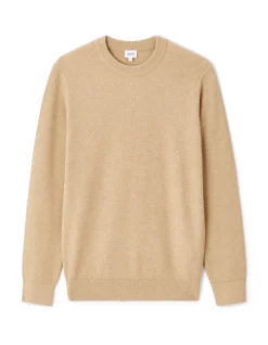 Ronde hals trui 100% katoen - beige