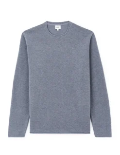 Ronde hals trui 100% katoen - blauw