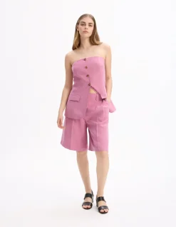 Roze nette rechte short
