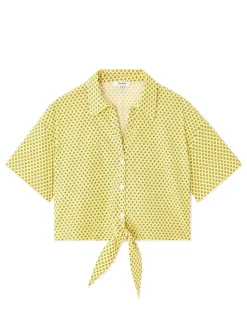 Saint-Tropez - Gele crop top