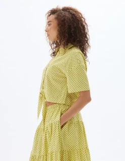 Saint-Tropez - Gele crop top