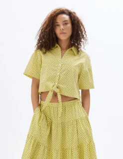 Saint-Tropez - Gele crop top