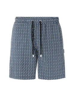 Saint-Tropez - Marineblauw bedrukt zwemkostuum