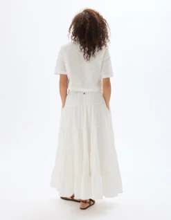 Saint-Tropez - Witte geplooide rok
