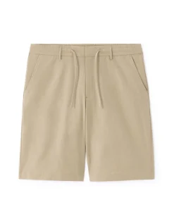 Seersucker bermuda - taupe