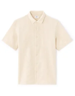 Shirt Regular fit 100% katoen jacquard - ecru