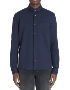 Shirt regular jersey piqué - marine