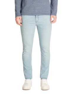 Skinny jeans van stretchkatoen c45 - lichtblauw