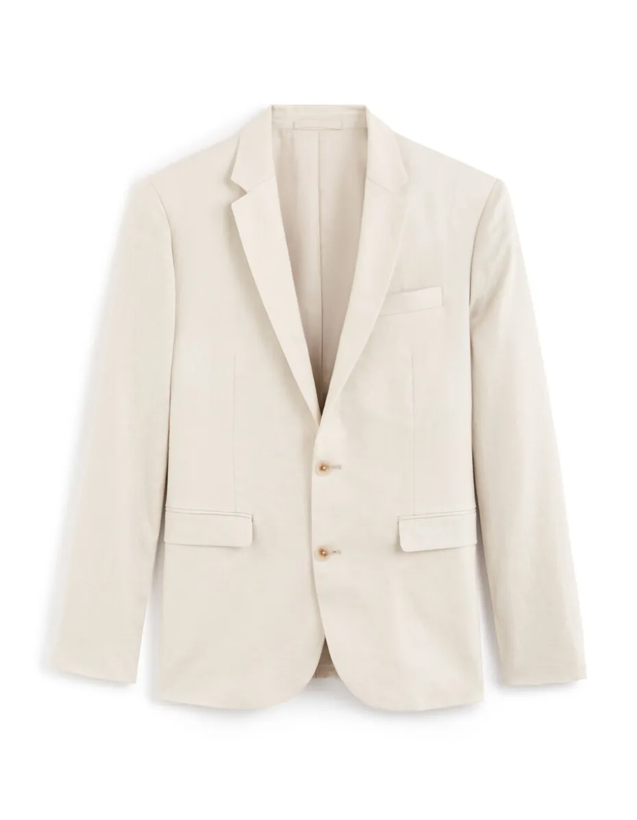 Slim fit linnen colbert