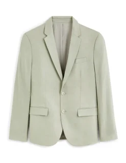 Slim fit linnen colbert