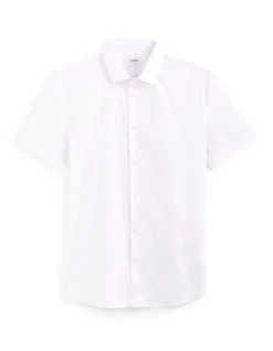 Slim fit overhemd van stretchkatoen - wit