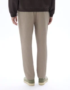 Slim fit seersucker broek voor de hele dag - beige