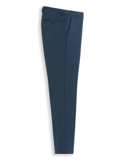 Slim fit stretch kostuumbroek - marine