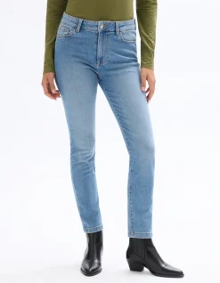 Slim jeans - vervaagd blauw