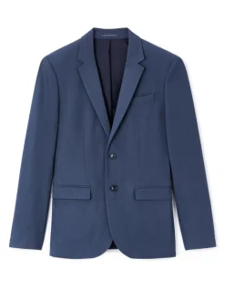 Slim stretch colbert - blauw