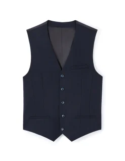 Slim stretch kostuumvest - marine