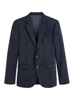 Slim stretch kostuumvest - marineblauw