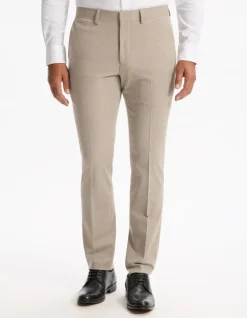 Slim stretch pantalon - beige