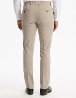 Slim stretch pantalon - beige