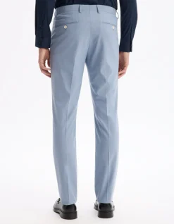 Slim stretch pantalon - blauw