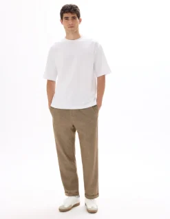 Slim 24u-stretchpantalon - lichtbruin