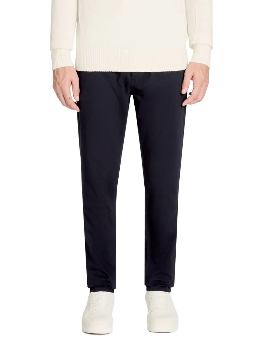 Slim-fit broek - marineblauw