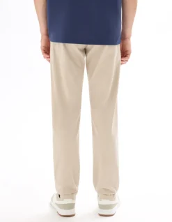 Slim-fit chino broek van stretchkatoen - beige