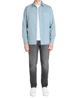 Slim-fit jeans 100% stretchkatoen c25 in 3 lengtes - grijs