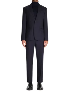 Slim-fit kostuumbroek - marineblauw