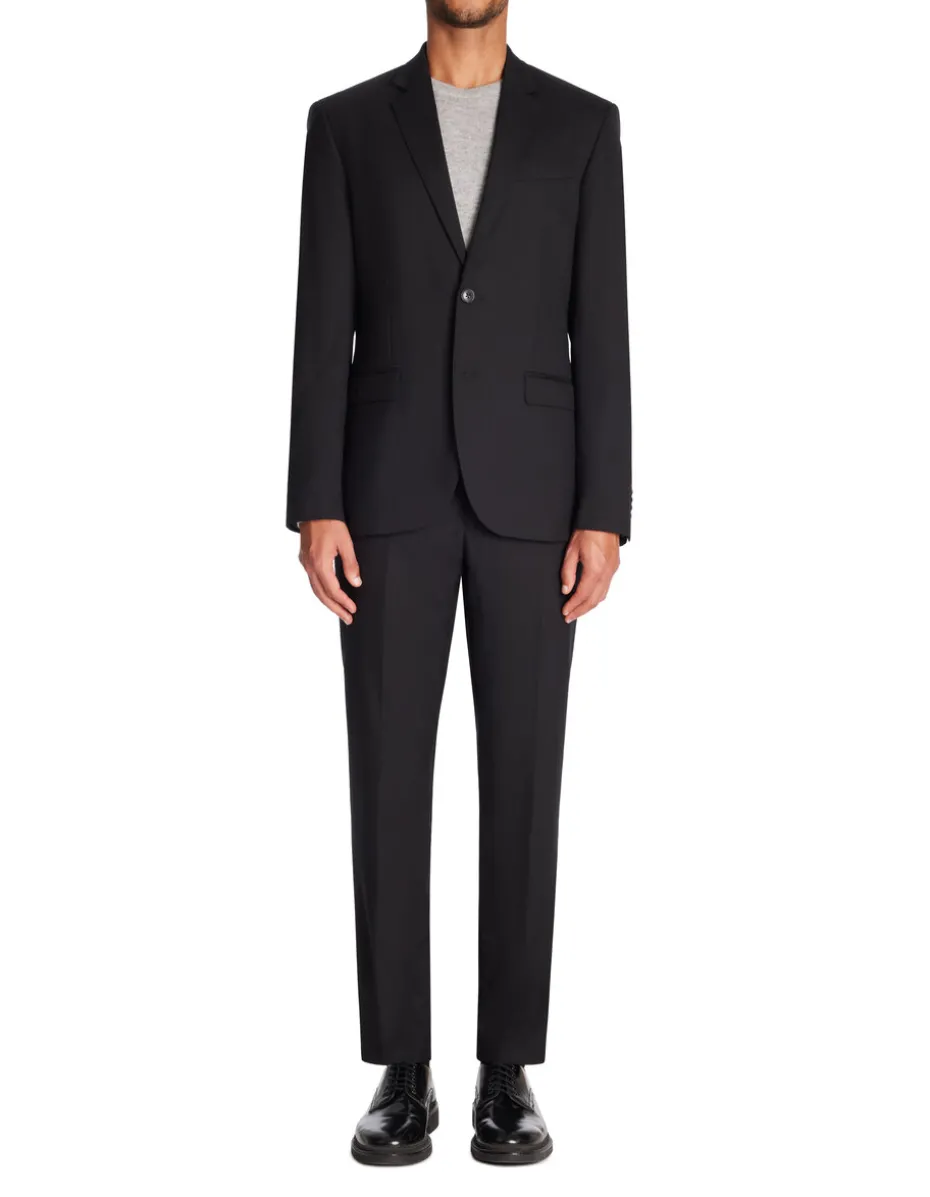 Slim-fit kostuumbroek - zwart