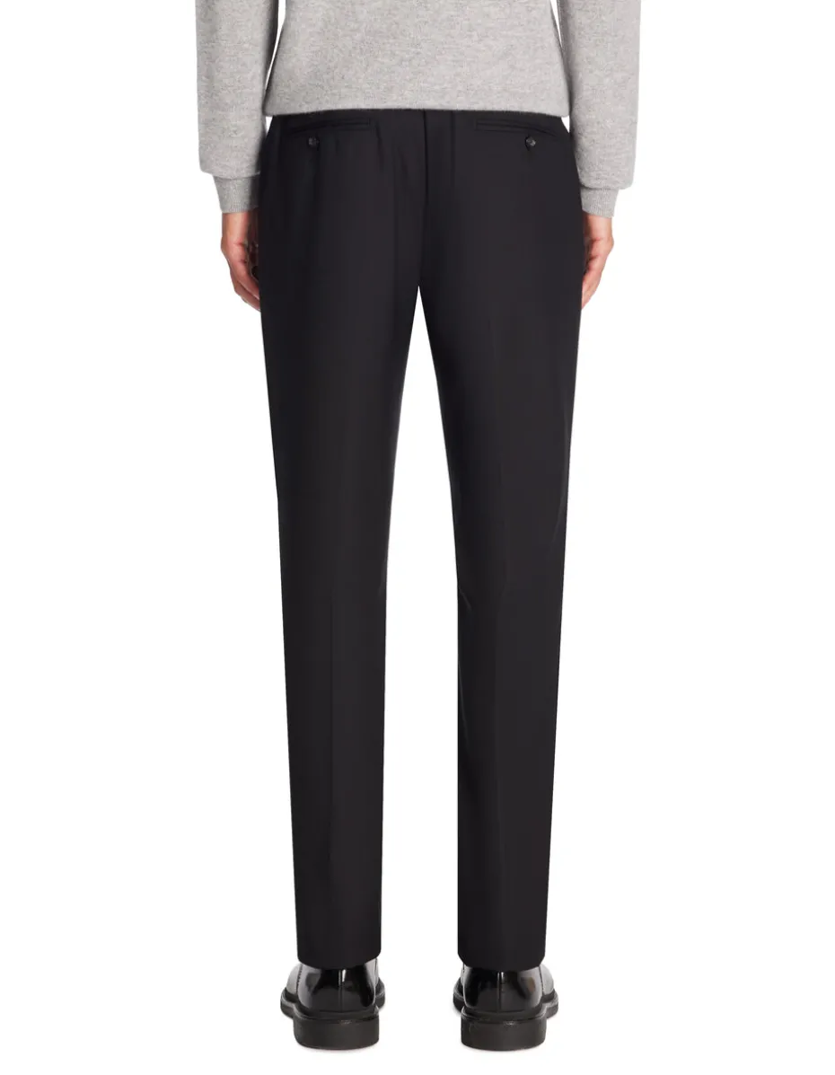 Slim-fit kostuumbroek - zwart