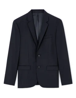 Slim-fit kostuumvest - marineblauw