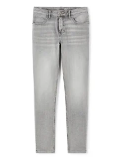 Slim-fit stretch katoenen jeans C25 - grijs