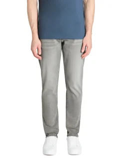 Slim-fit stretch katoenen jeans C25 - grijs