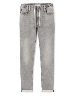 Slim-fit stretch katoenen jeans c25 - grijs
