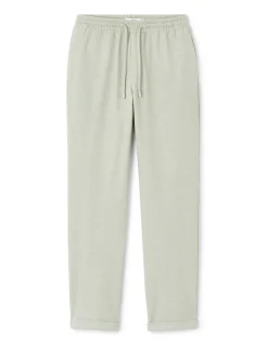 Slim-fit stretchkatoenen broek - groen