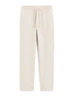 Slim-fit stretchkatoenen broek - beige