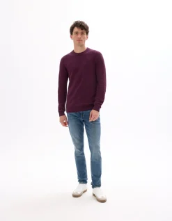 Slim-fit stretchkatoenen jeans C15 in 3 lengtes - blauw