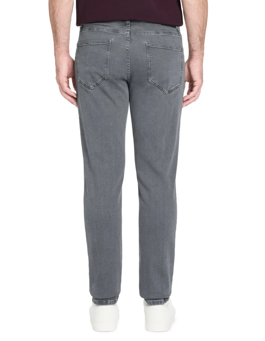 Slim-fit stretchkatoenen jeans C25 - grijs