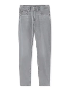 Slim-fit stretchkatoenen jeans c25 - grijs