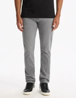 Slim-fit stretchkatoenen jeans c25 - grijs