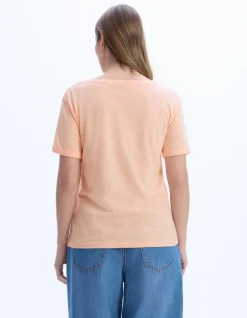 Slub katoenen t-shirt - roze