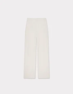 Soepelvallende modal broek - beige